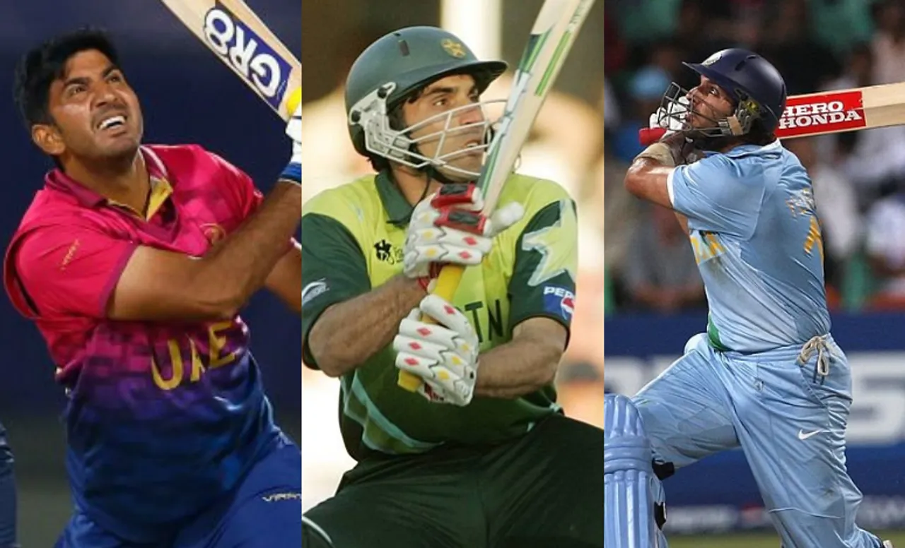 Junaid Siddique, Misbah-Ul-Haq, Yuvraj Singh