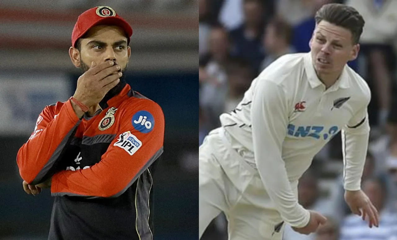 Virat Kohli and Michael Bracewell