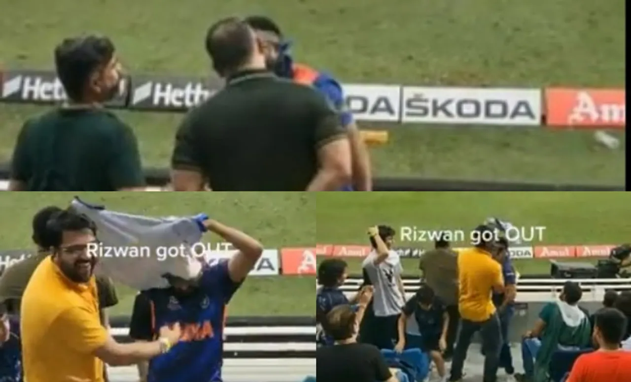 Pakistan Fan heckled by an Indian