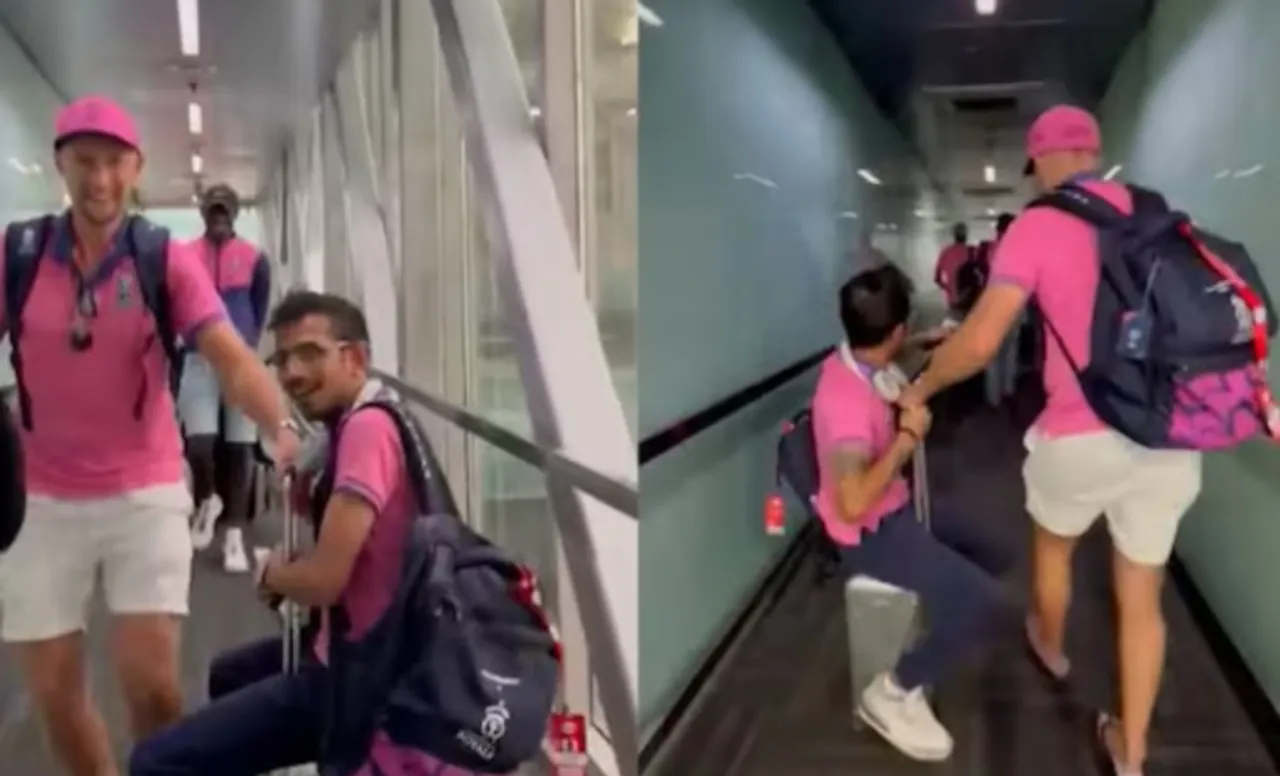Yuzvendra Chahal and Joe Root, RR