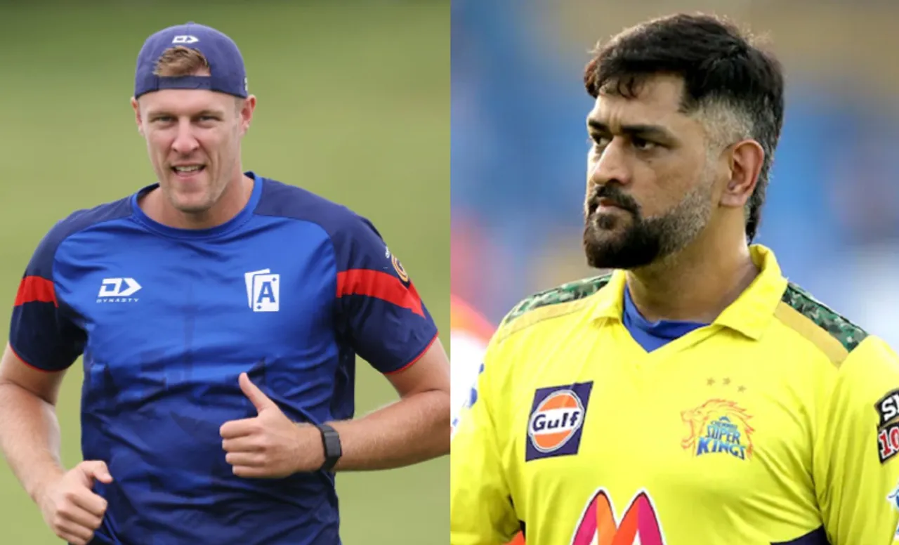 Kyle Jamieson, MS Dhoni