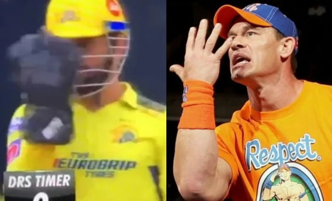 MS Dhoni and John Cena