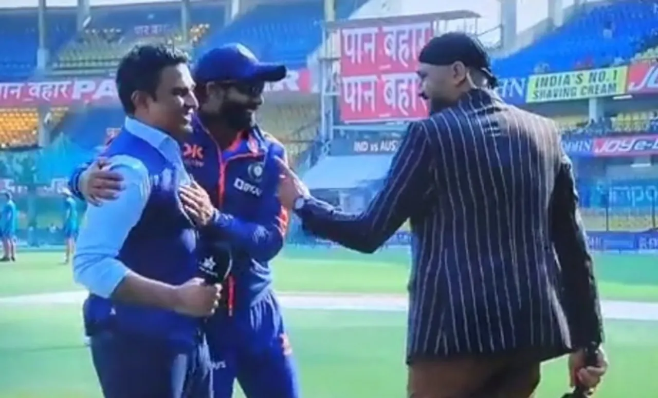Ravindra Jadeja and Sanjay Manjrekar