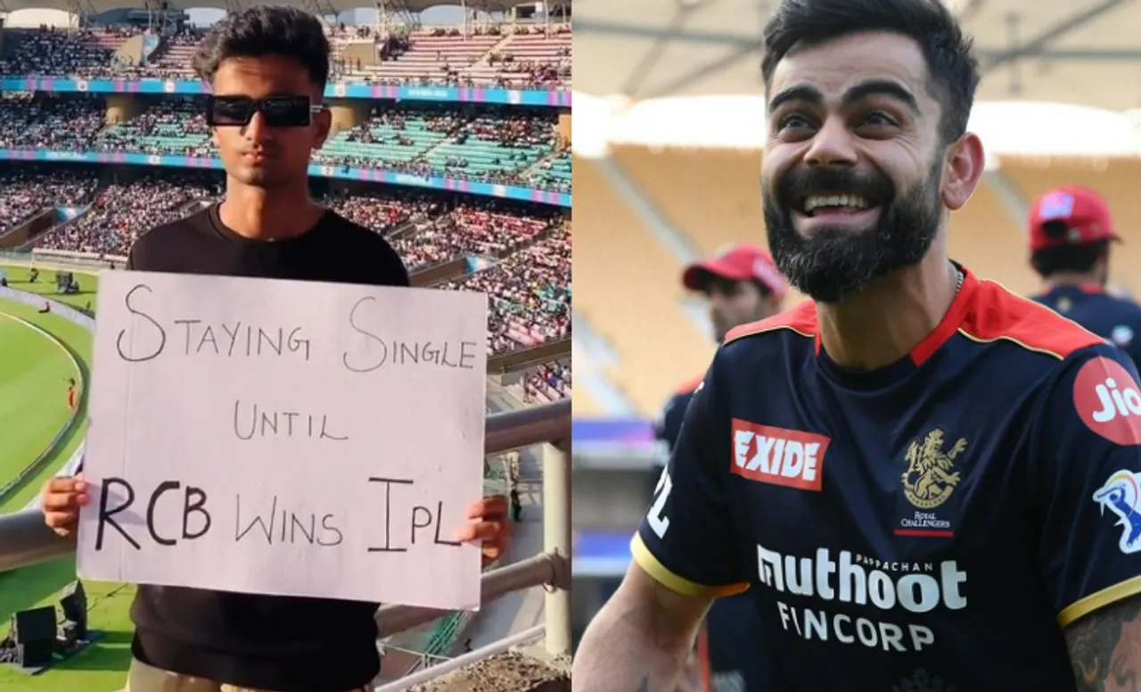 RCB fan and players