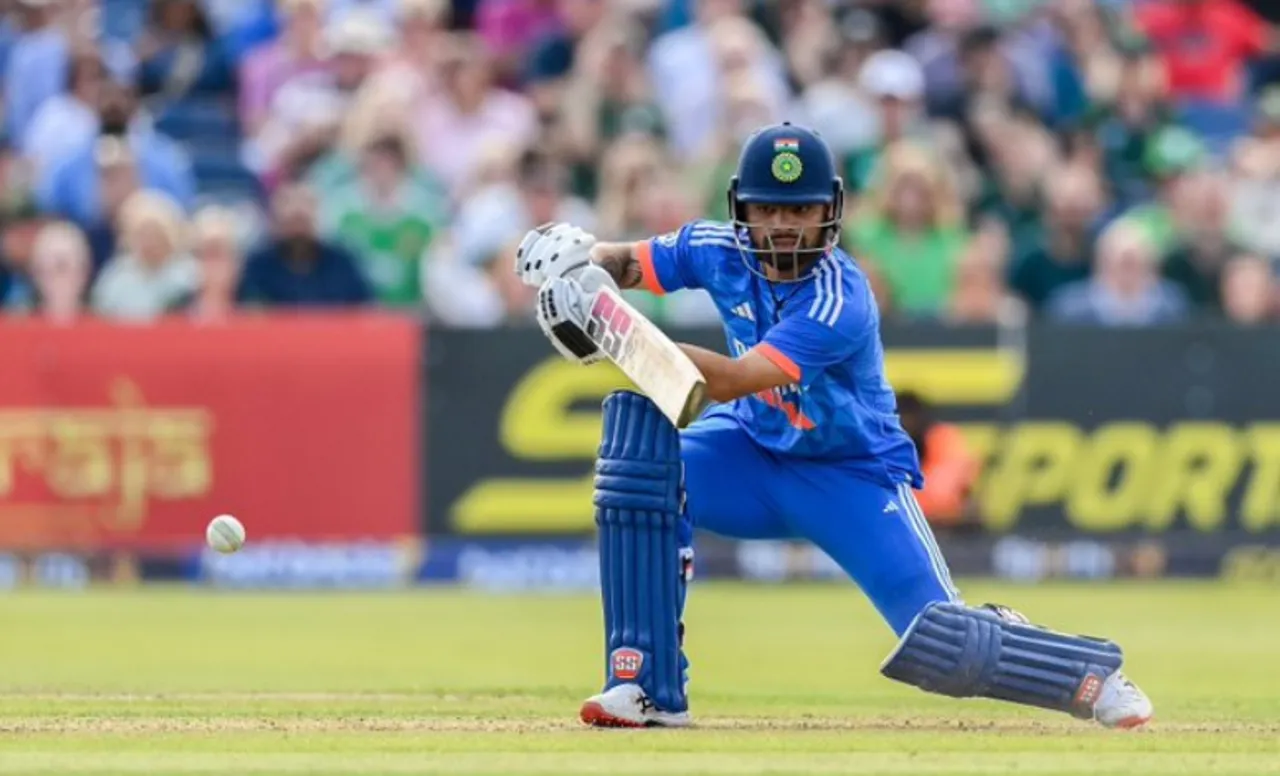 Rinku Singh during Ireland vs India, 2nd T20I