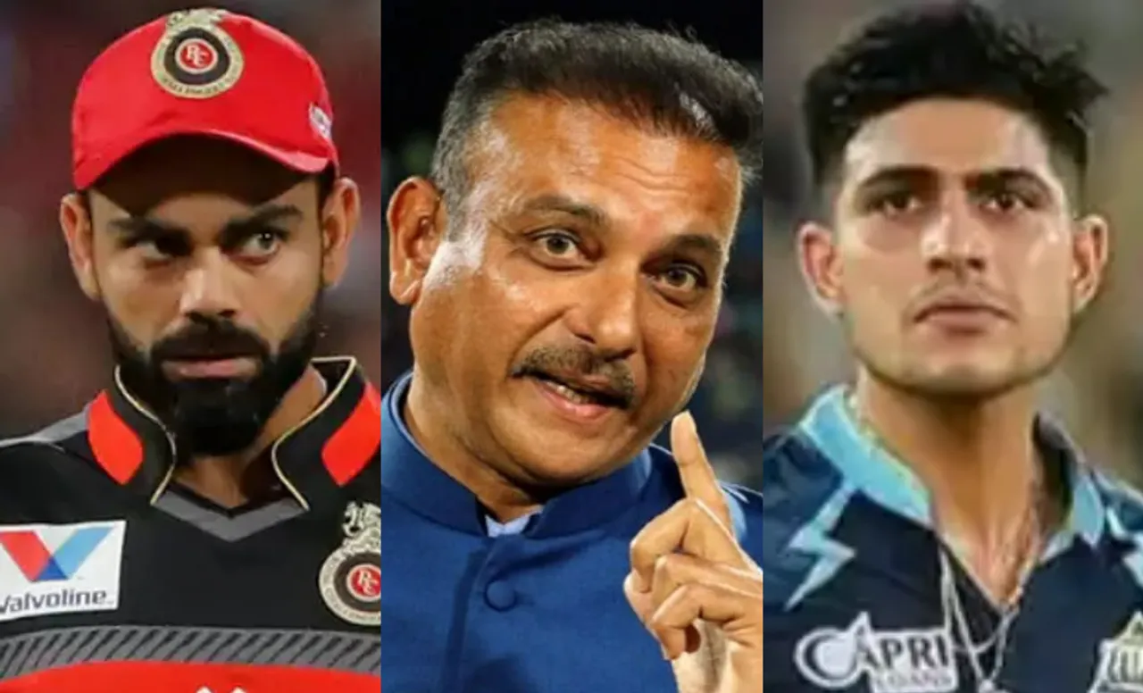 Virat Kohli, Ravi Shastri, and Shubman Gill