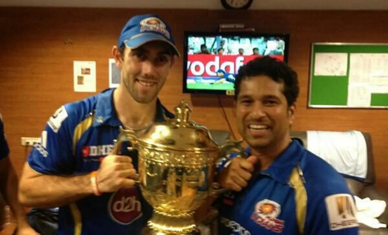 Glenn Maxwell and Sachin Tendulkar