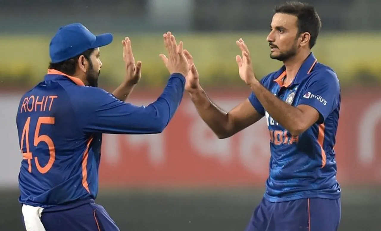 Rohit Sharma and Harshal Patel