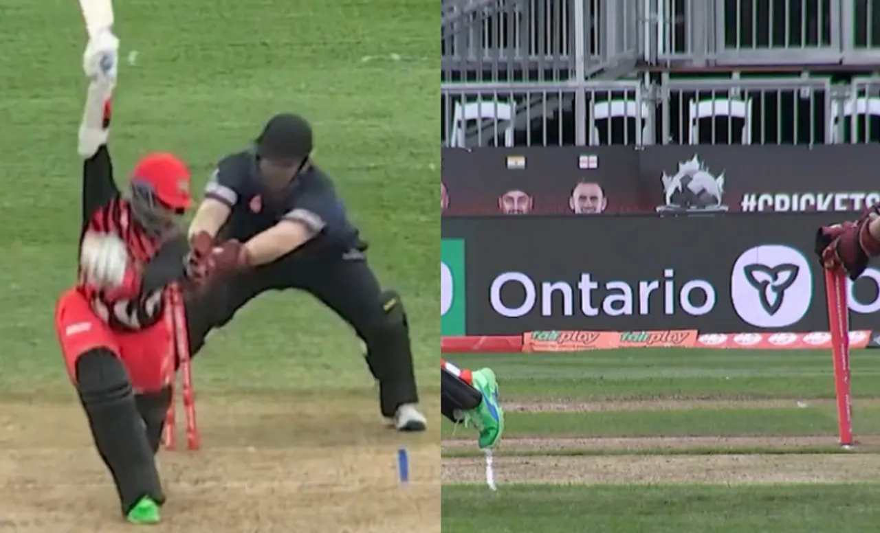 Azam Khan dismissing Shakib Al Hasan in GT20 Canada 2023 Season 3