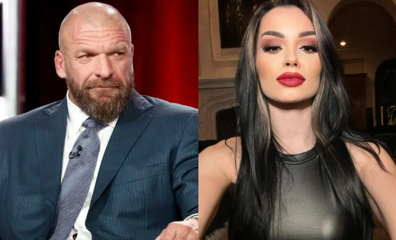 Triple H and Saraya in WWE