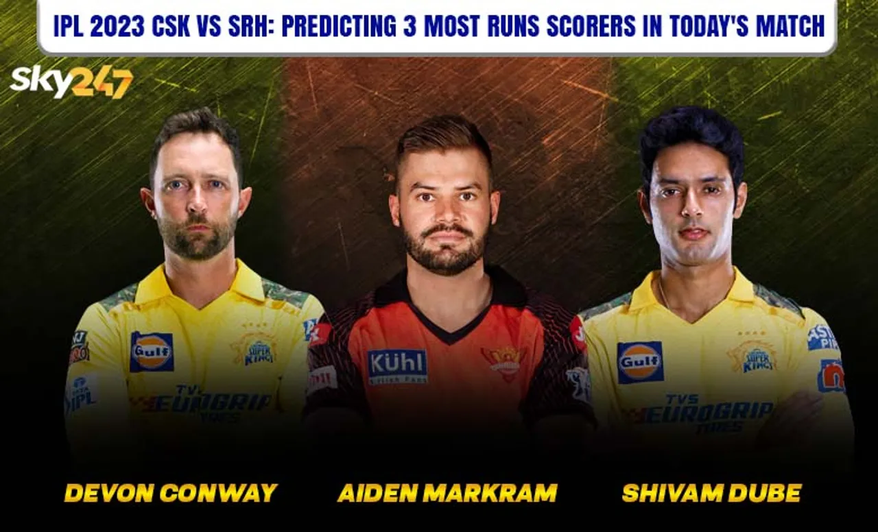 CSK vs SRH, IPL 2023: 3 most run scorers in today's match