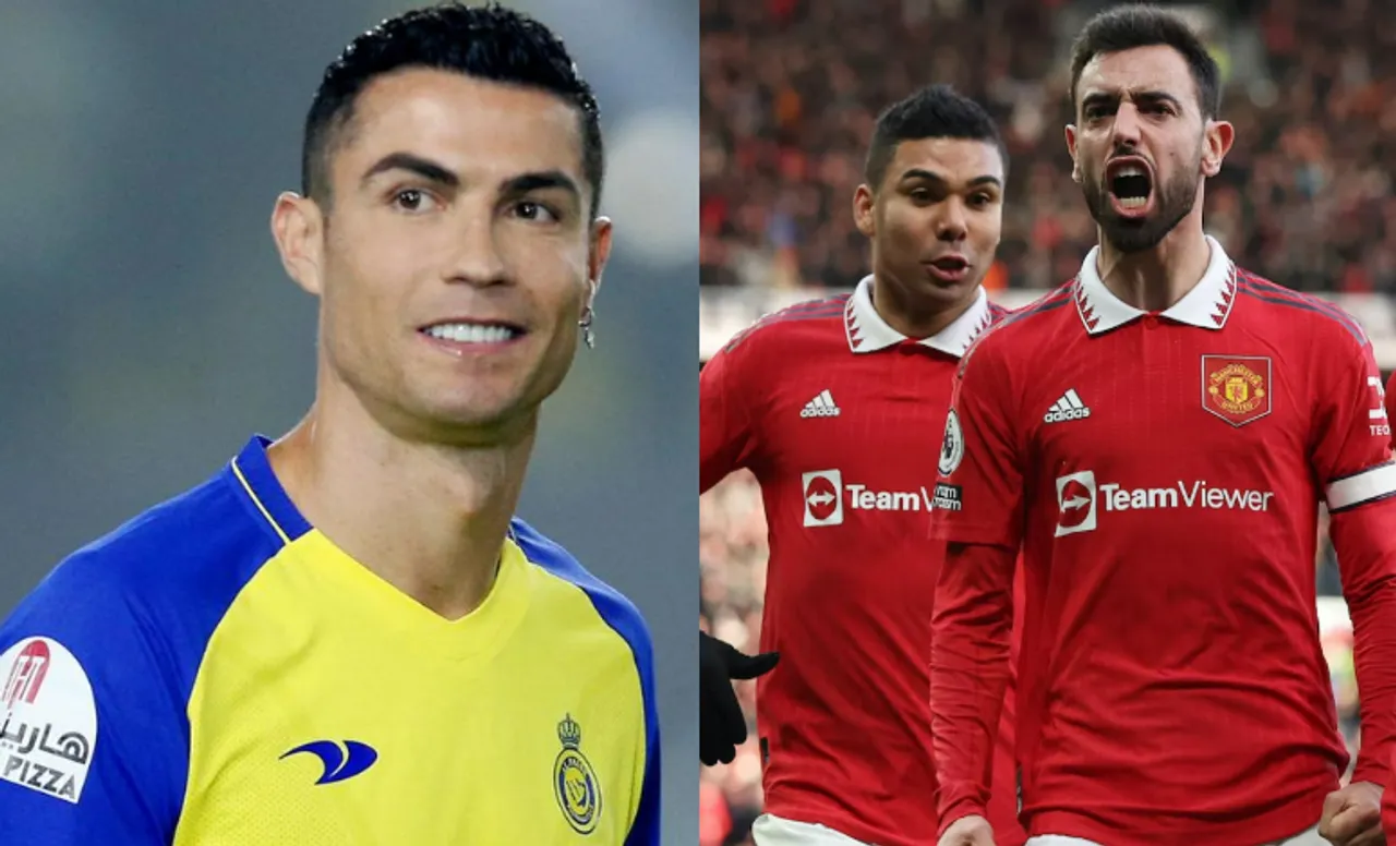 Cristiano Ronaldo and Manchester United teammates