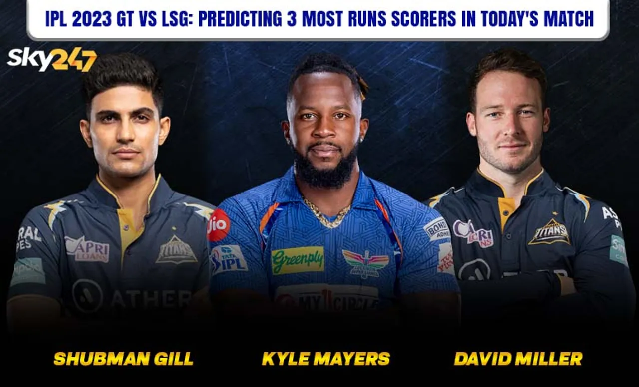 LSG vs GT, IPL 2023: 3 most run scorers in today's match