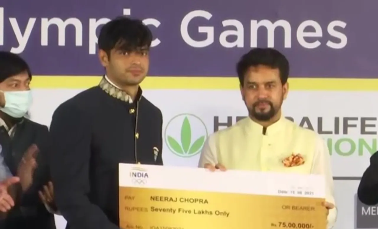 Neeraj Chopra Anurag Thakur