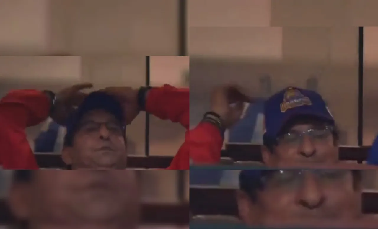 Wasim Akram loses cool during PSL game