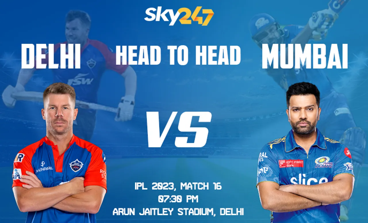 DC vs MI, Records and stats IPL 2023