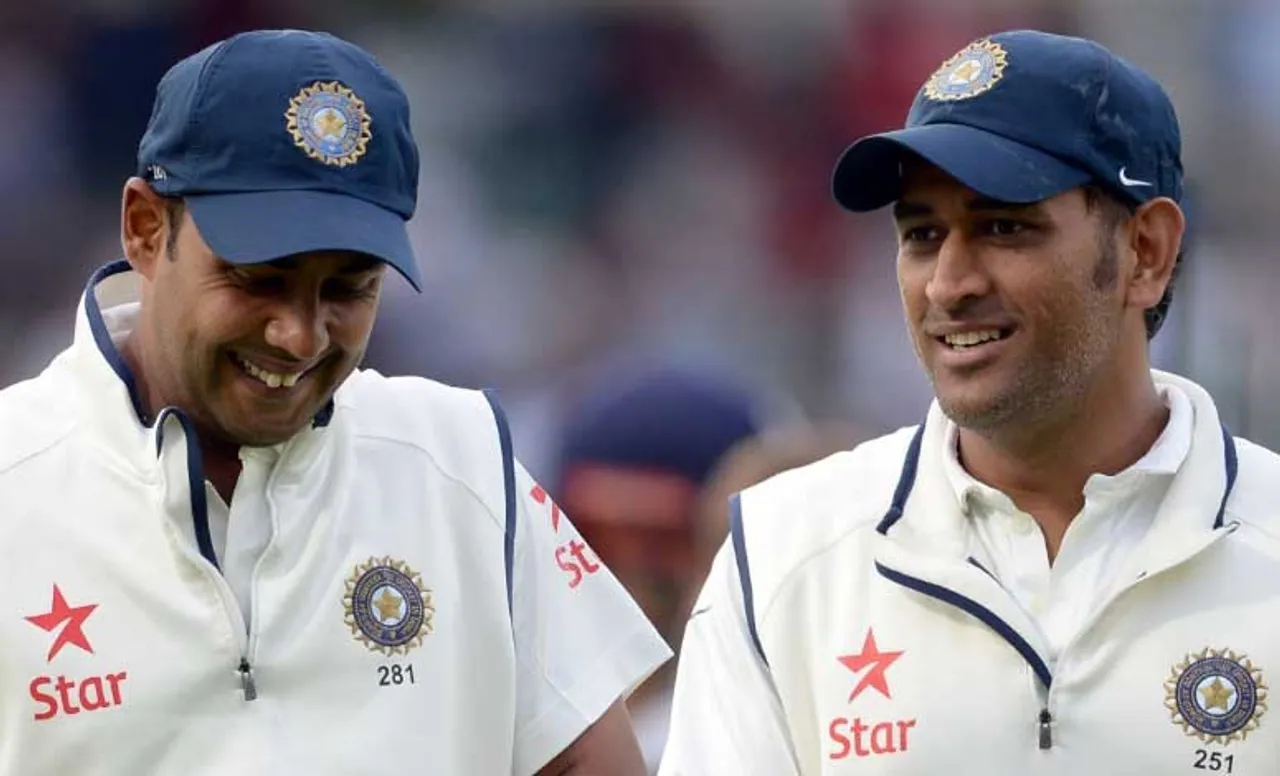 MS Dhoni and Stuart Binny