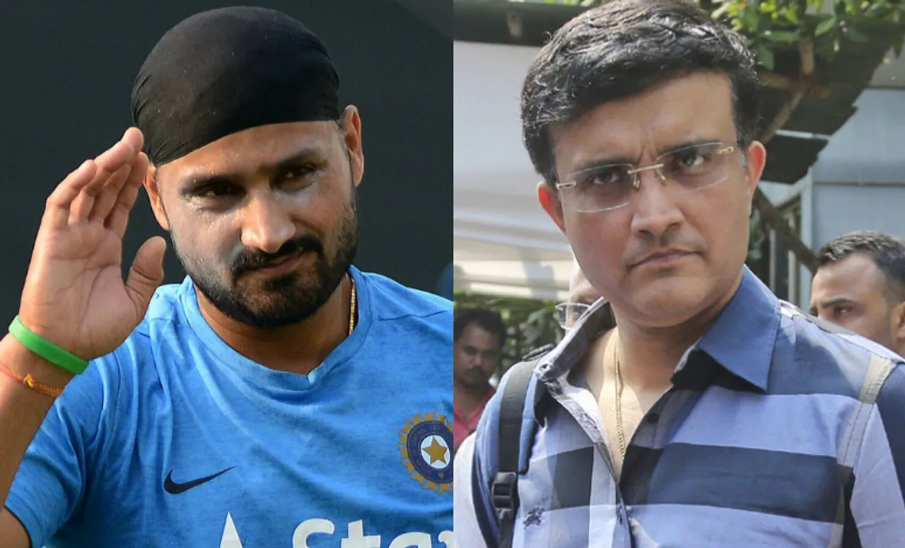 Harbhajan Singh and Sourav Ganguly