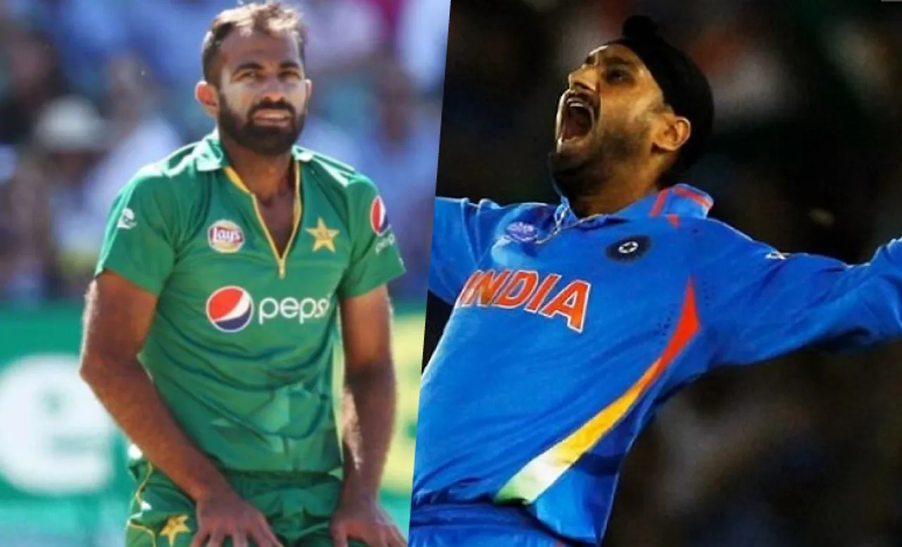 Harbhajan Singh and Wahab Riaz