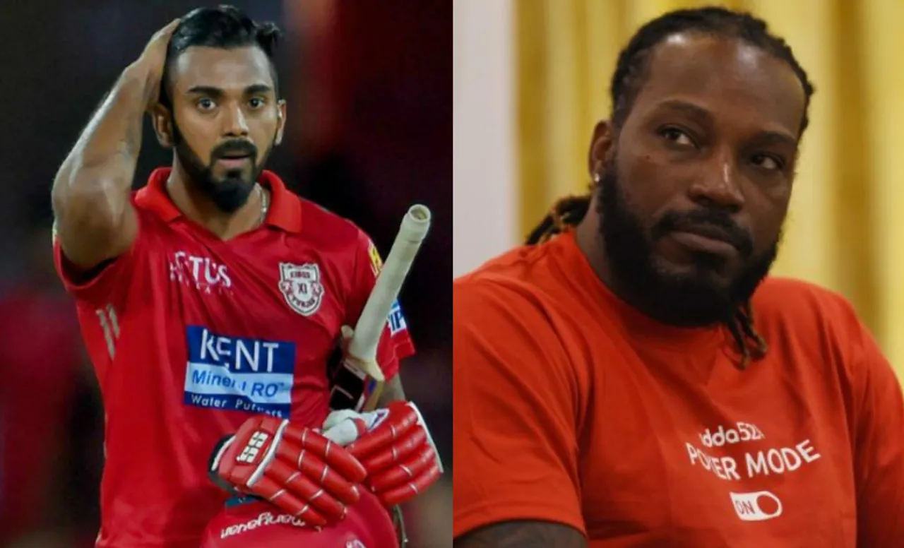 KL Rahul and Chris Gayle
