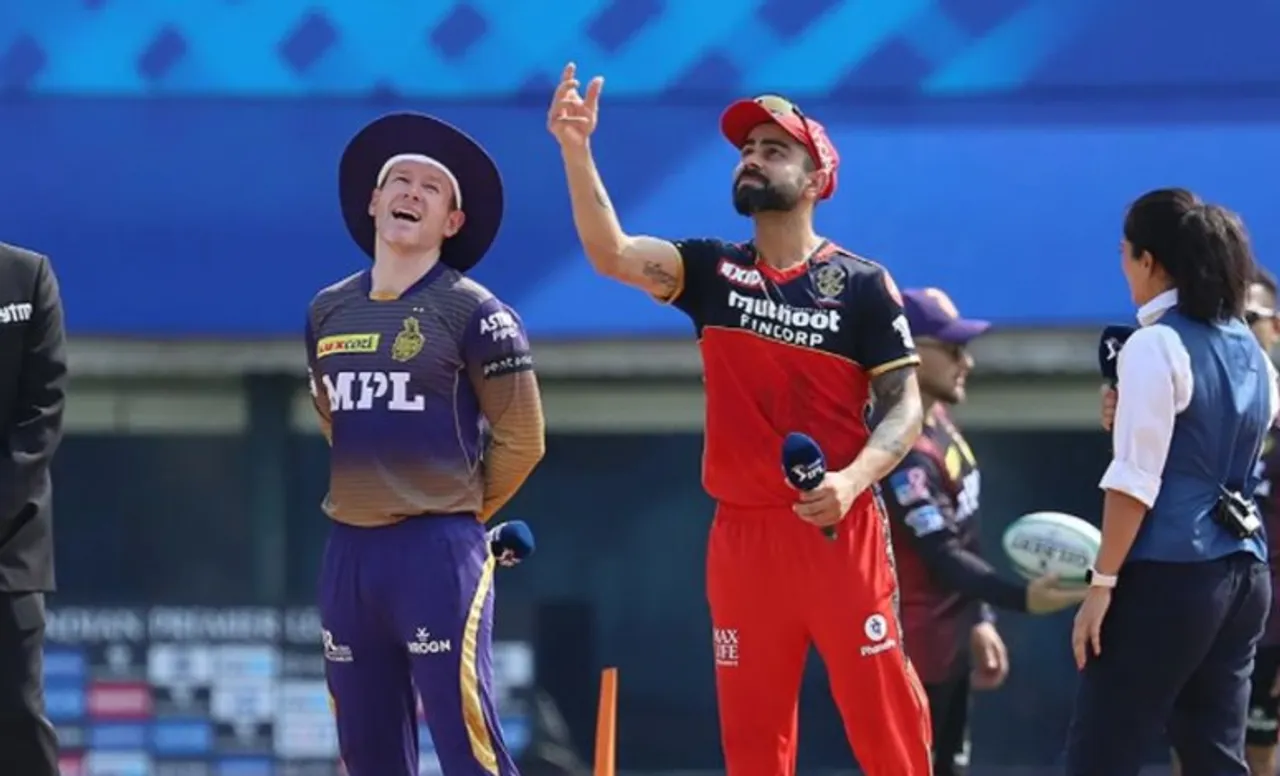Virat Kohli and Eoin Morgan