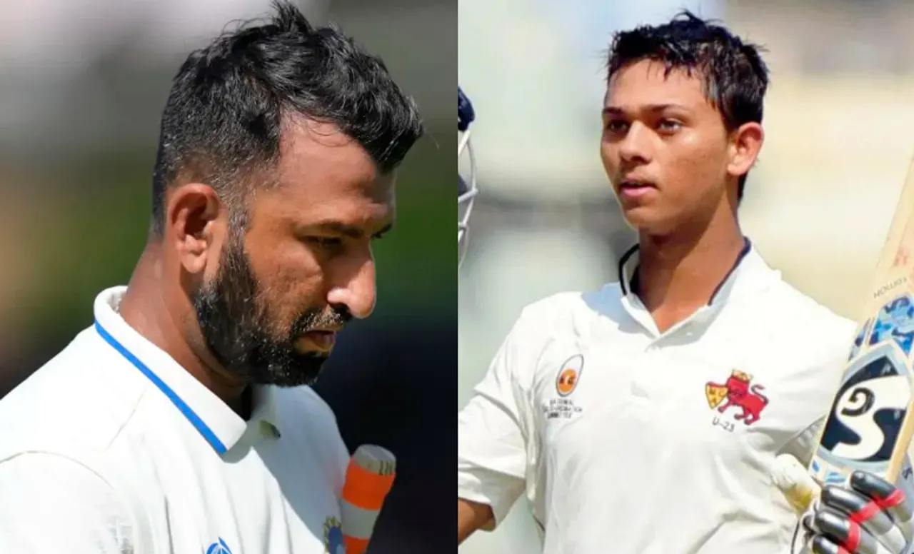 Cheteshwar Pujara and Yashasvi Jaiswal
