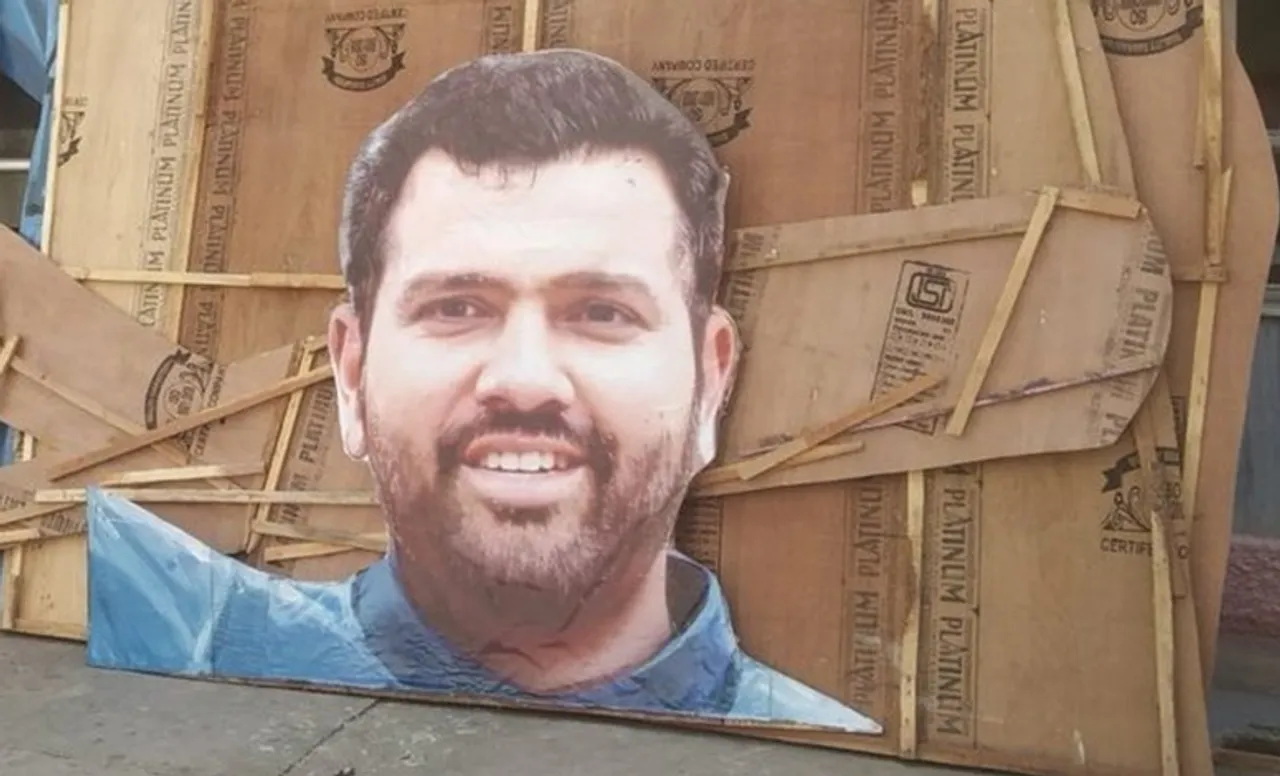Rohit Sharma cut out in Hyderabad