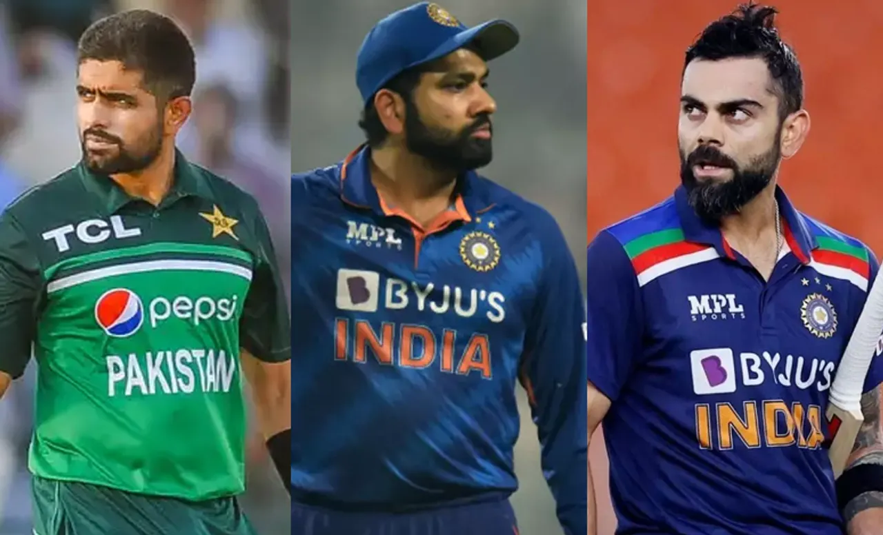 Babar Azam, Rohit Sharma, Virat Kohli