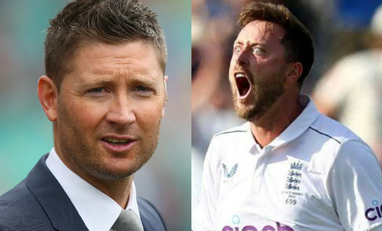 Michael Clarke and Ollie Robinson