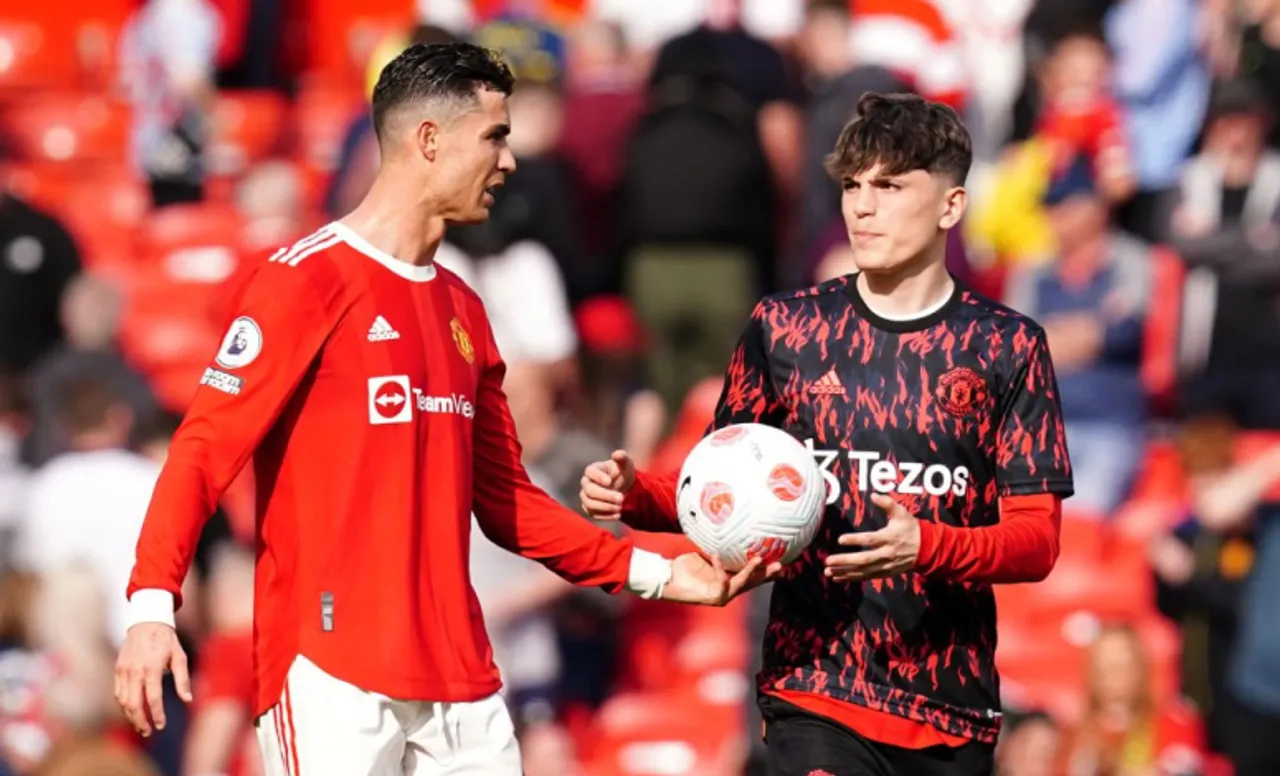 Cristiano Ronaldo and Alejandro Garnacho