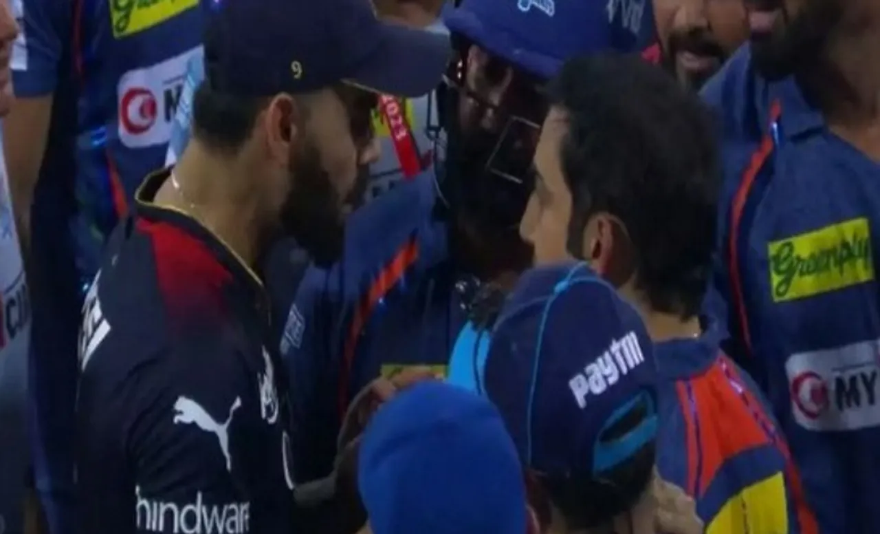 Virat Kohli and Gautam Gambhir in IPL 2023