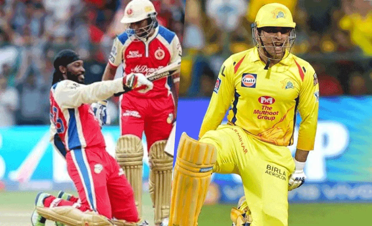 Chris Gayle-MS Dhoni