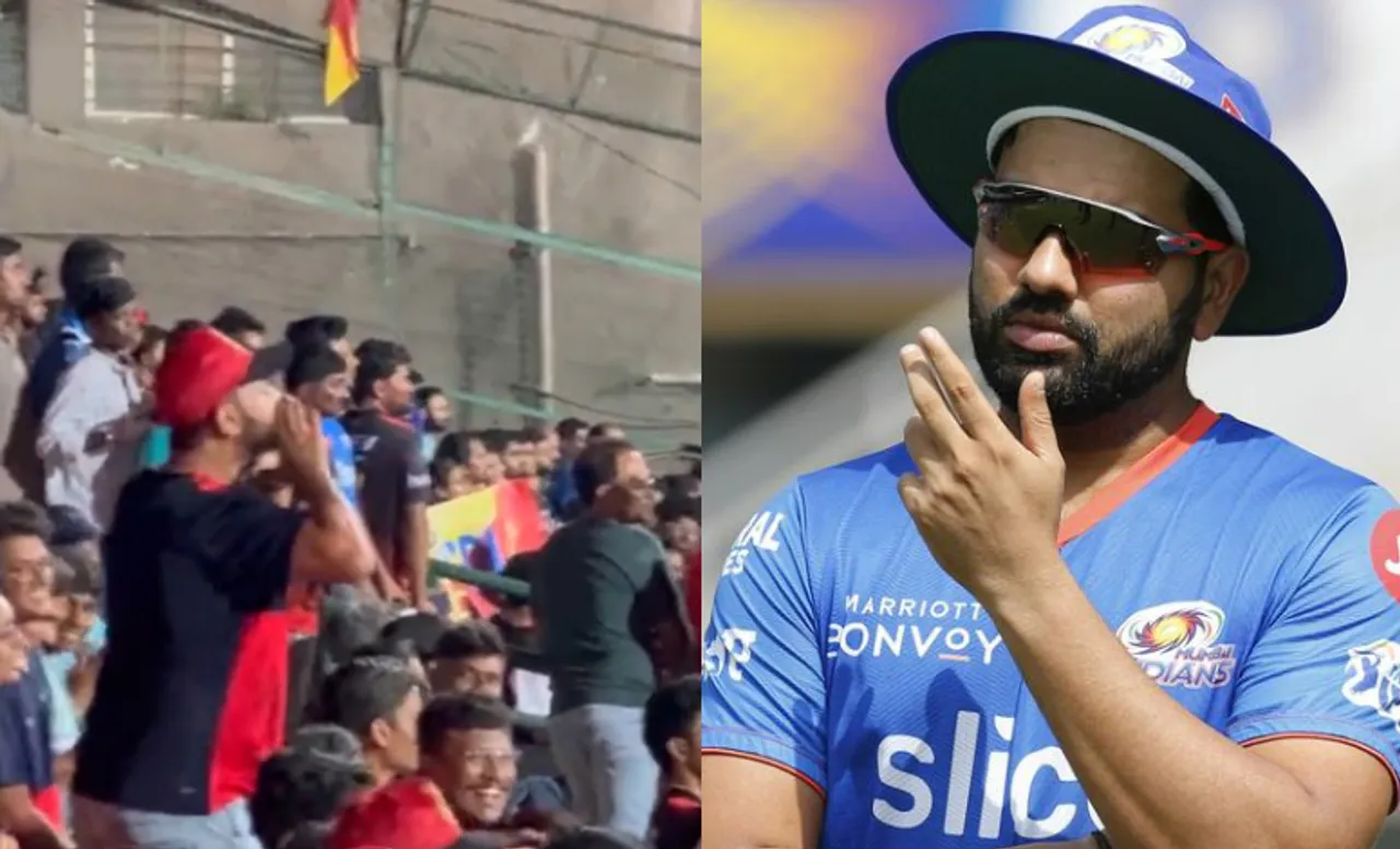 Bangalore crowd and Rohit Sharma