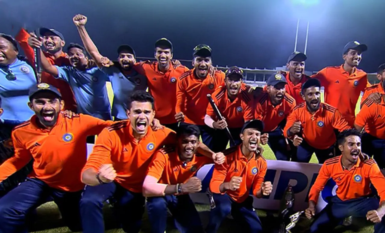 South Zone team with trophy