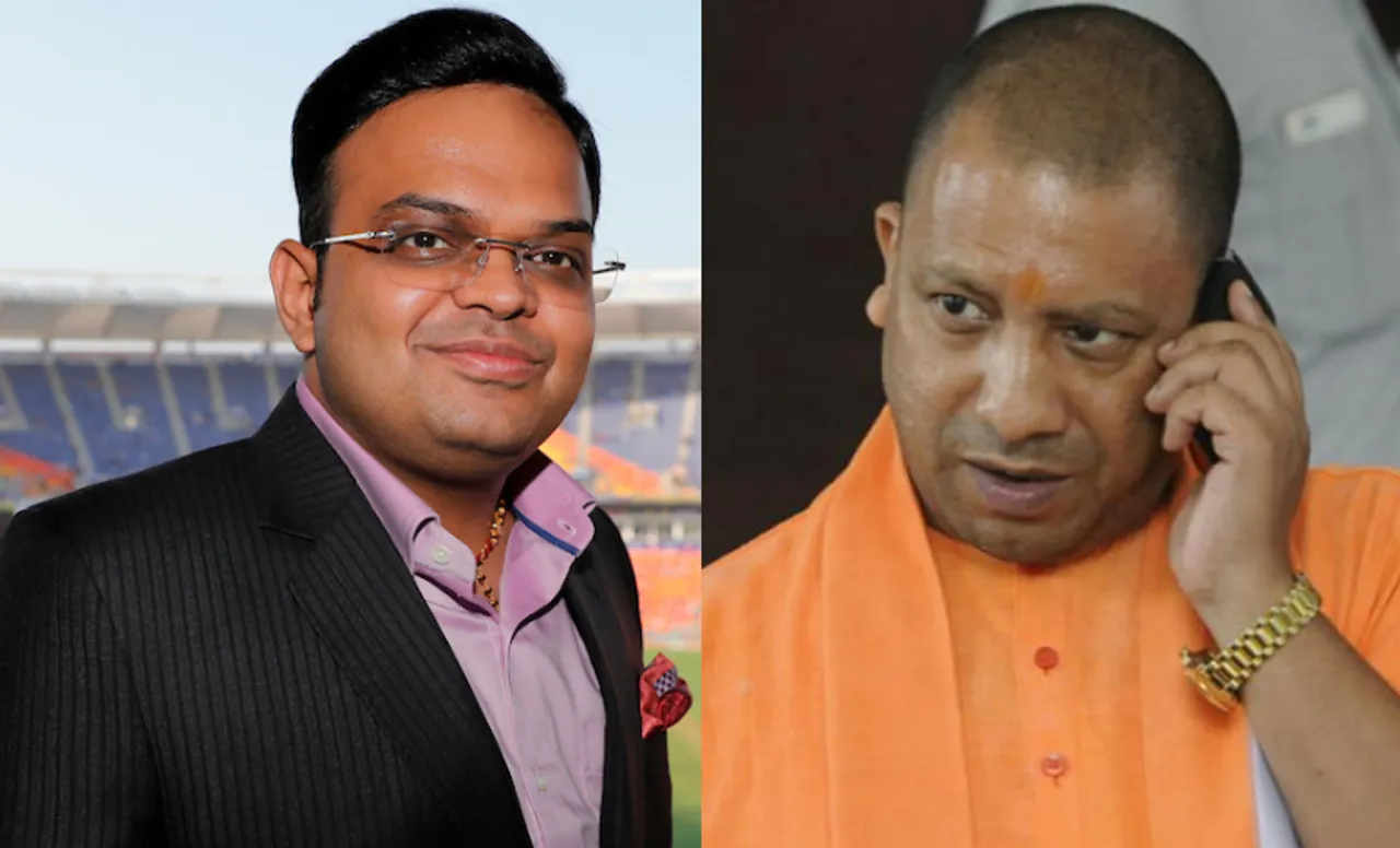 Jay Shah and Yogi Adityanath