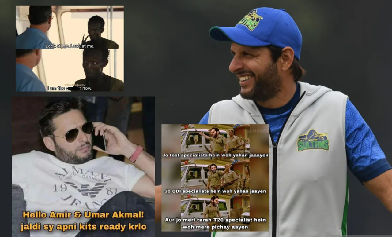 'Jaldi se apni kits ready karo' - Twitter floods with memes as PCB appoints Shahid Afridi as interim chief selector of Pakistan