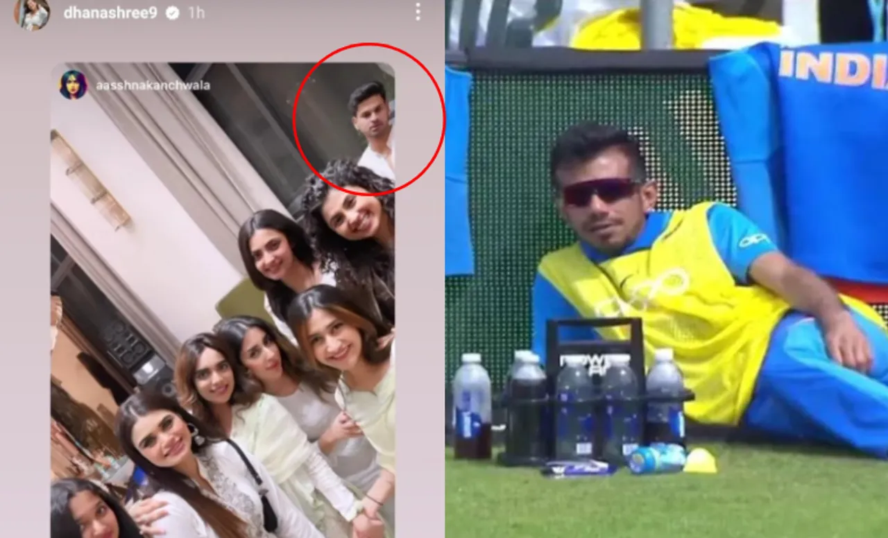 Shreyas Iyer appears in Dhanashree's Instagram story
