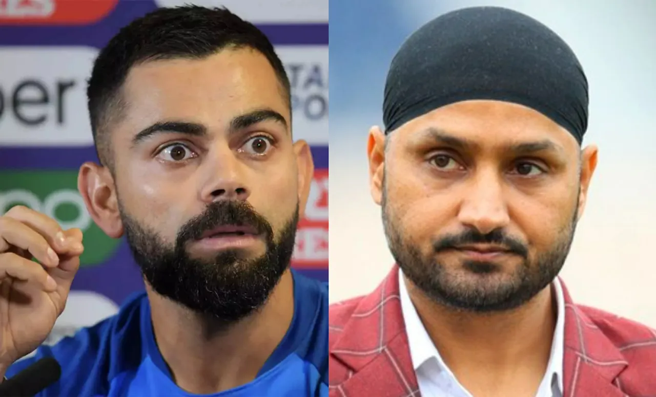Virat Kohli and Harbhajan Singh