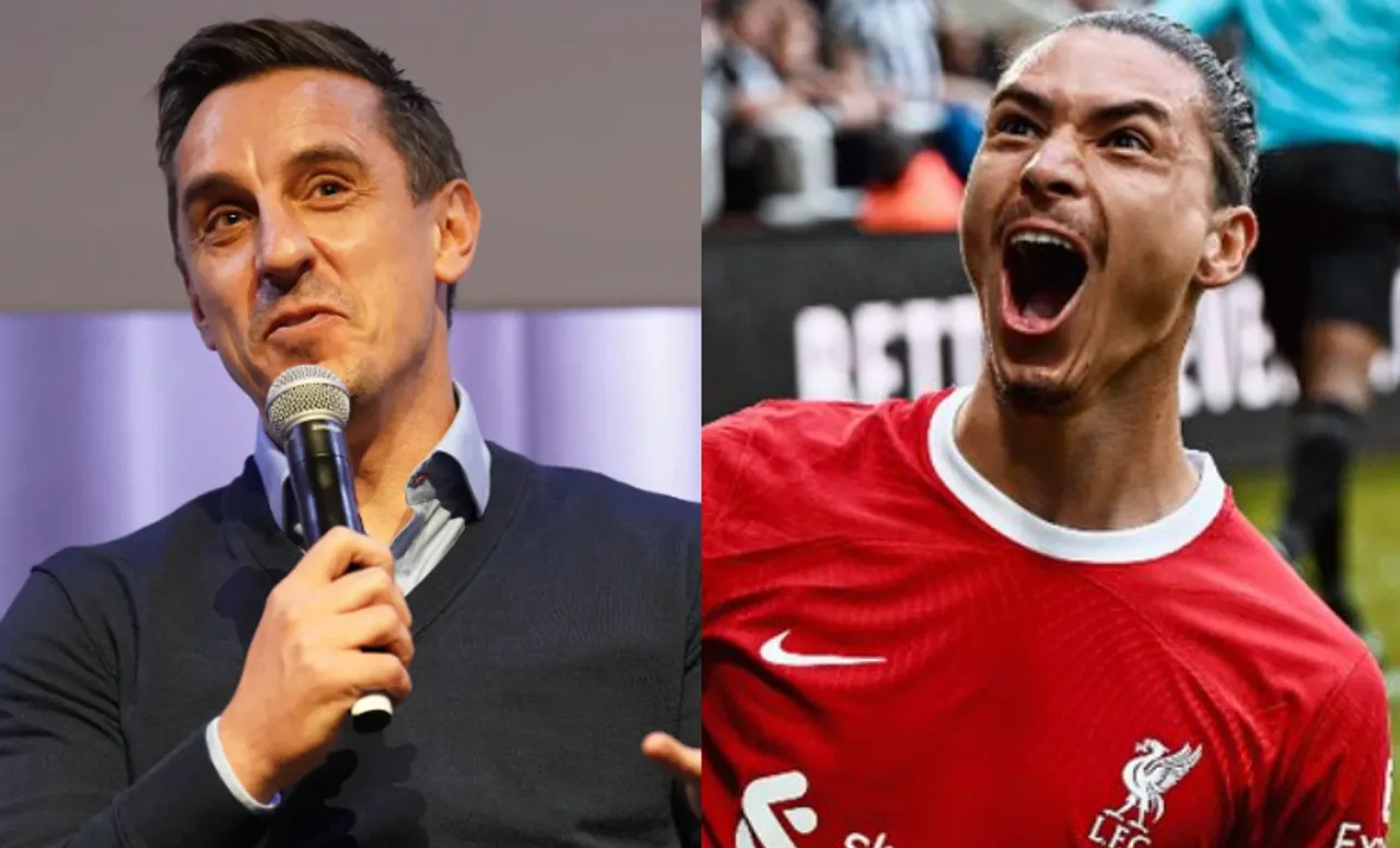 Gary Neville and Darwin Nunez