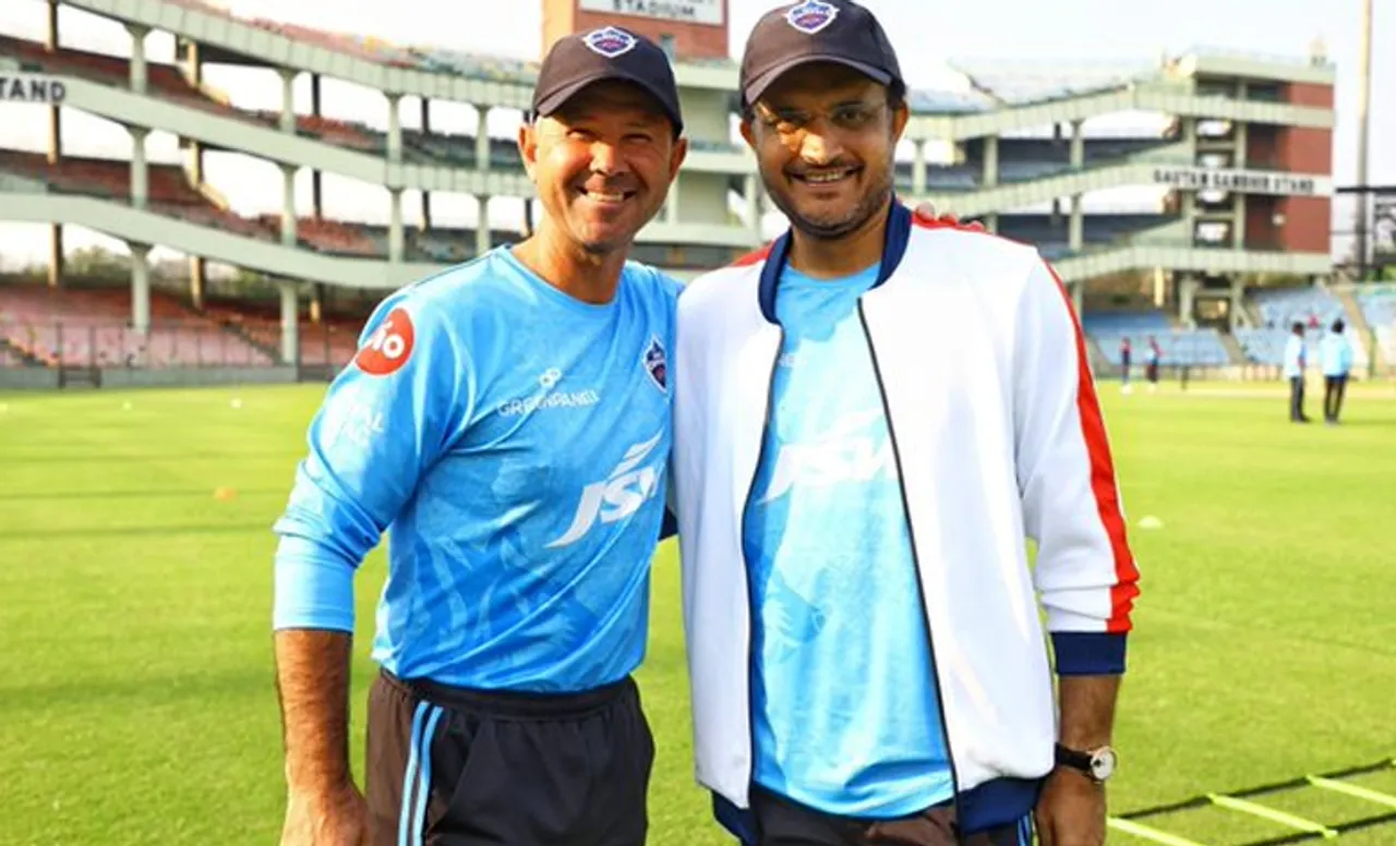 Ricky Ponting and Sourav Ganguly (Source - Twitter)