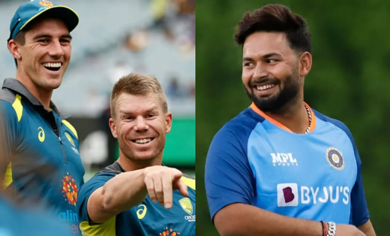 David Warner, Pat Cummins, and Rishabh Pant