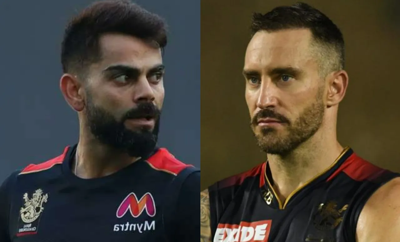 Virat Kohli and Faf du Plessis