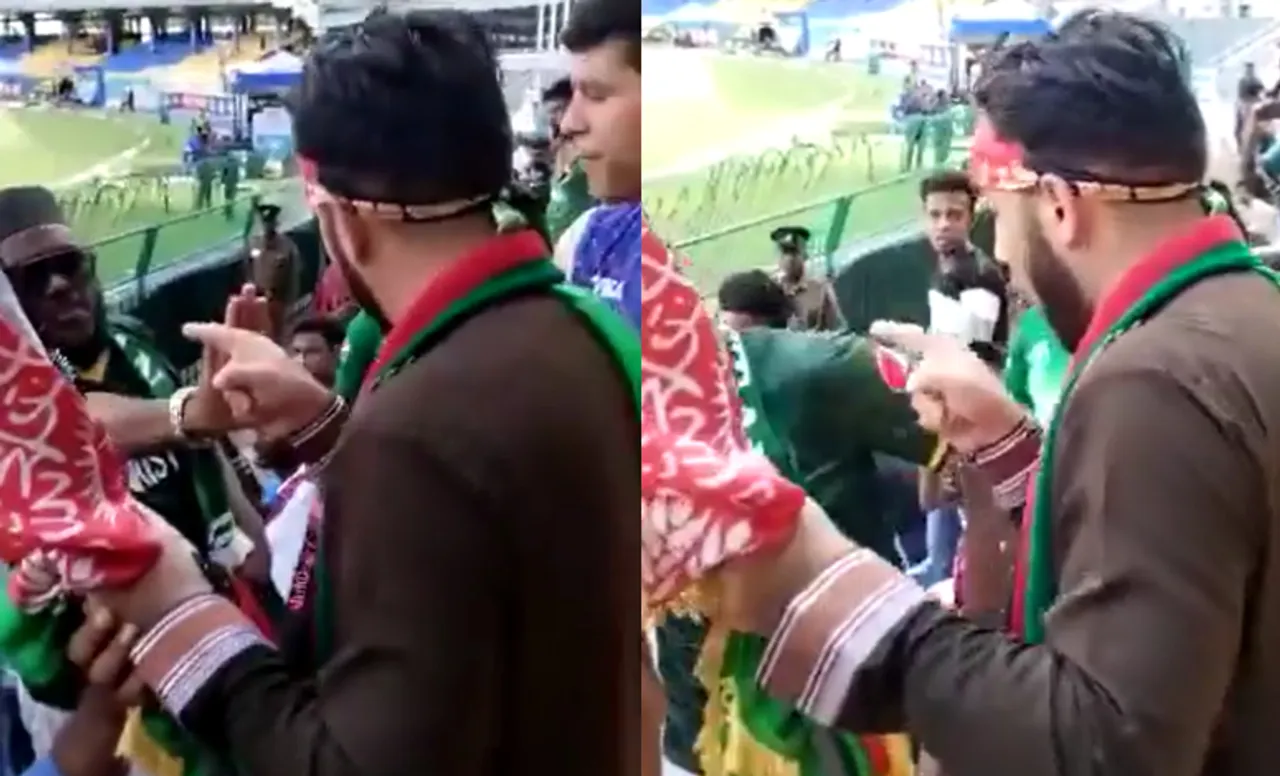 Pakistan and Afghanistan fans during 3rd ODI