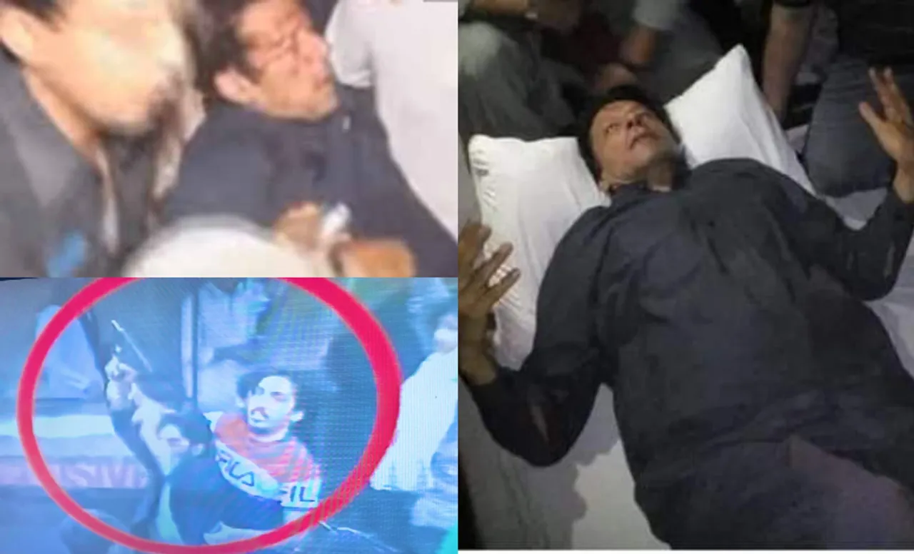 WATCH: Former Pakistan skipper Imran Khan sustains a bullet on his leg in a shocking incident