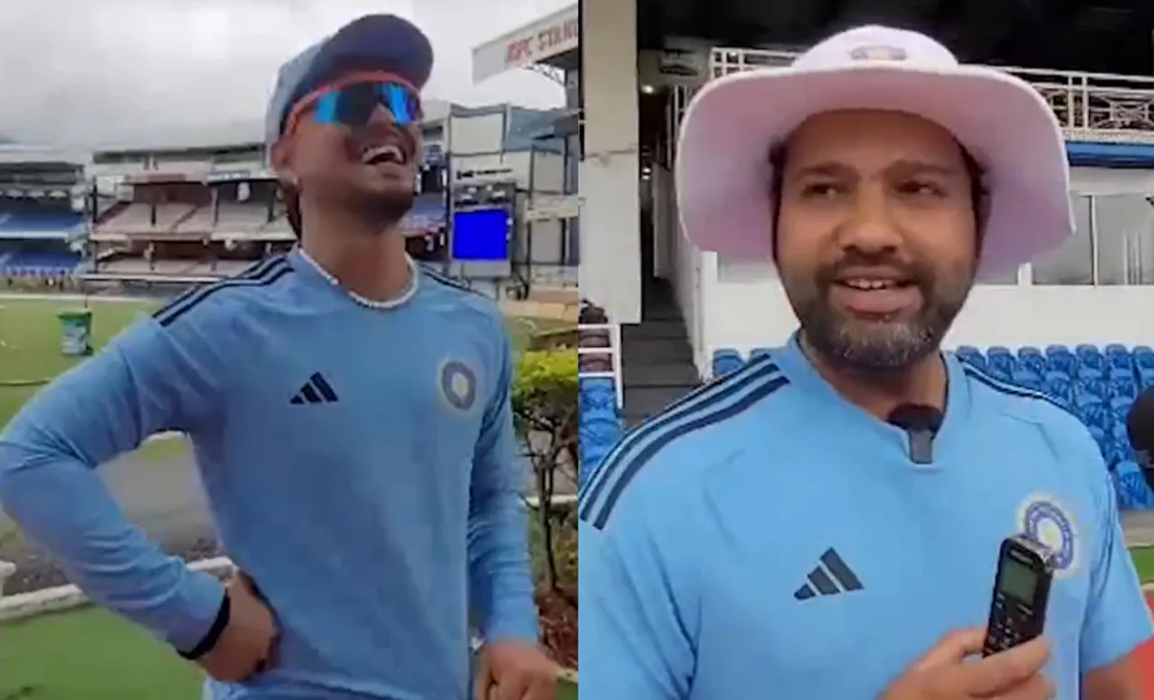 Ishan Kishan and Rohit Sharma ahead of 2nd Test vs WI