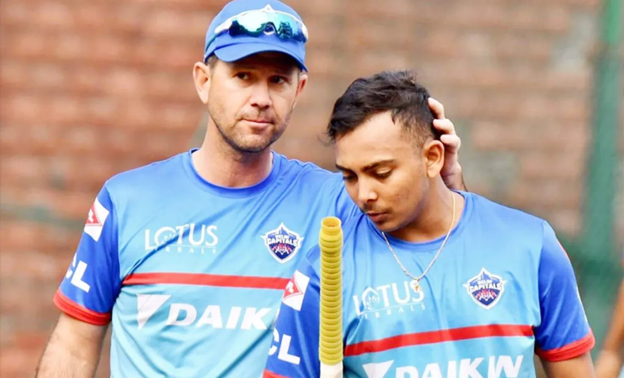 Prithvi Shaw trolled for Ricky Ponting's comment
