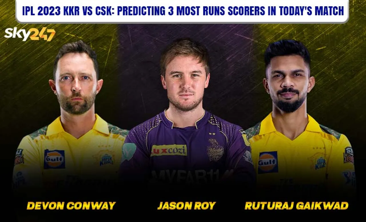 KKR vs CSK, IPL 2023: 3 most run scorers in today's match