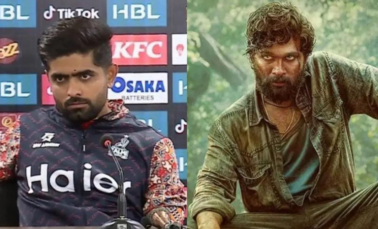 Babar Azam and Allu Arjun