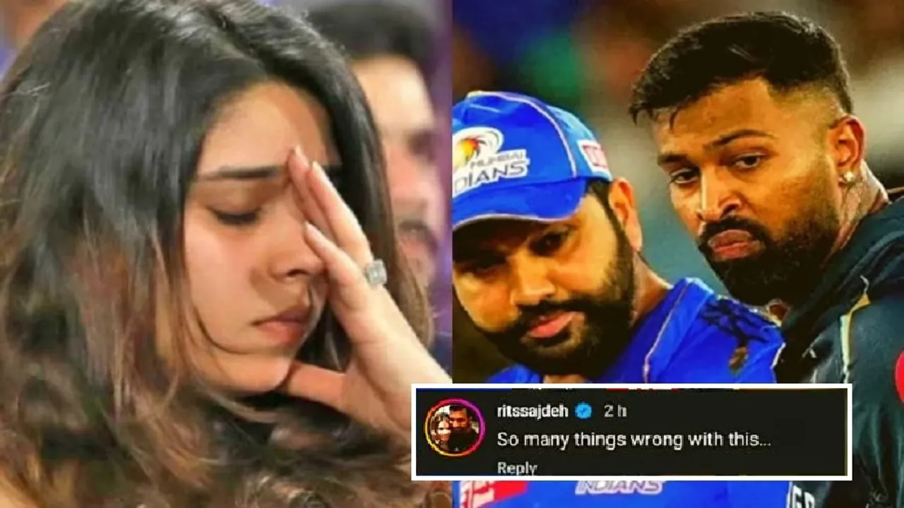 IPL 2024: Rohit Sharma's Wife Ritika Sajdeh Slams MI Coach; Here's Why; check out the reason. 
