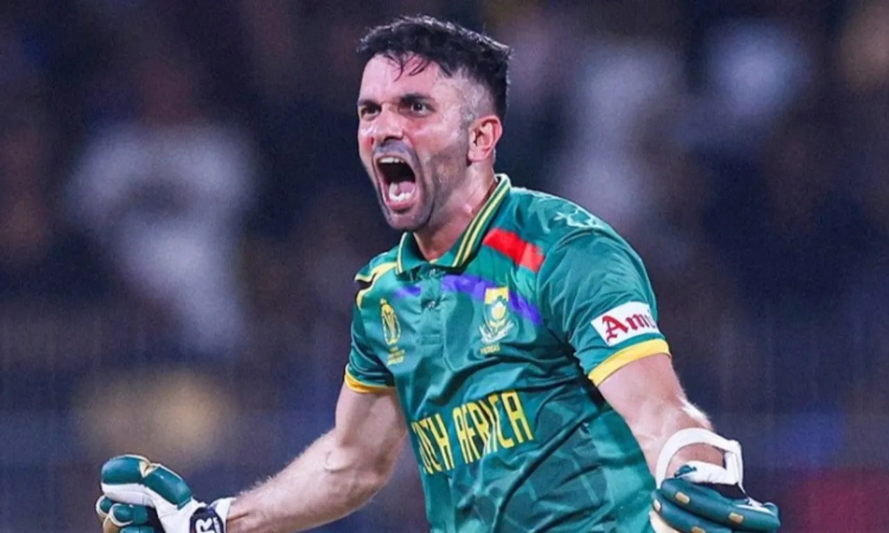 Keshav Maharaj after winning the match